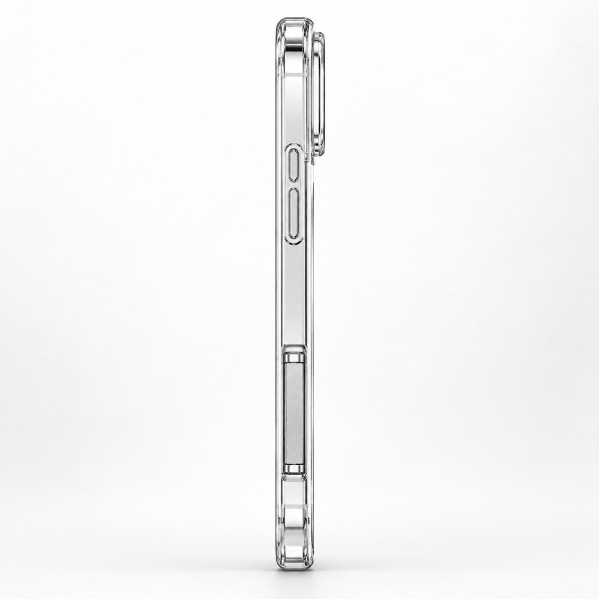 Clear Magnetic Charging Phone Case with Stand