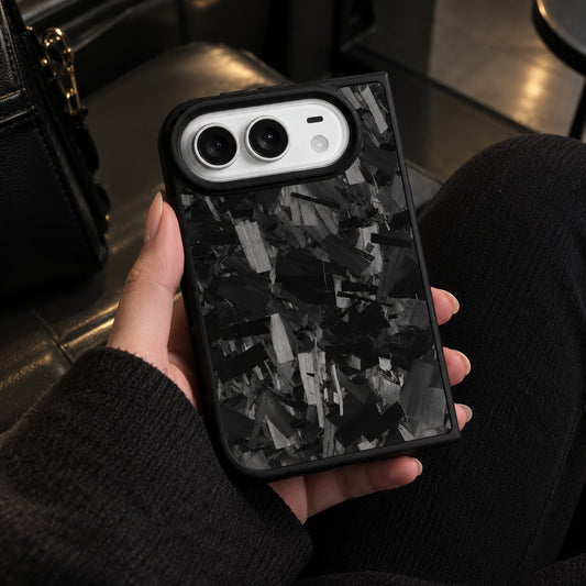 iPhone Duo MagSafe Forged Carbon Fiber Case with Slim Shockproof Protection