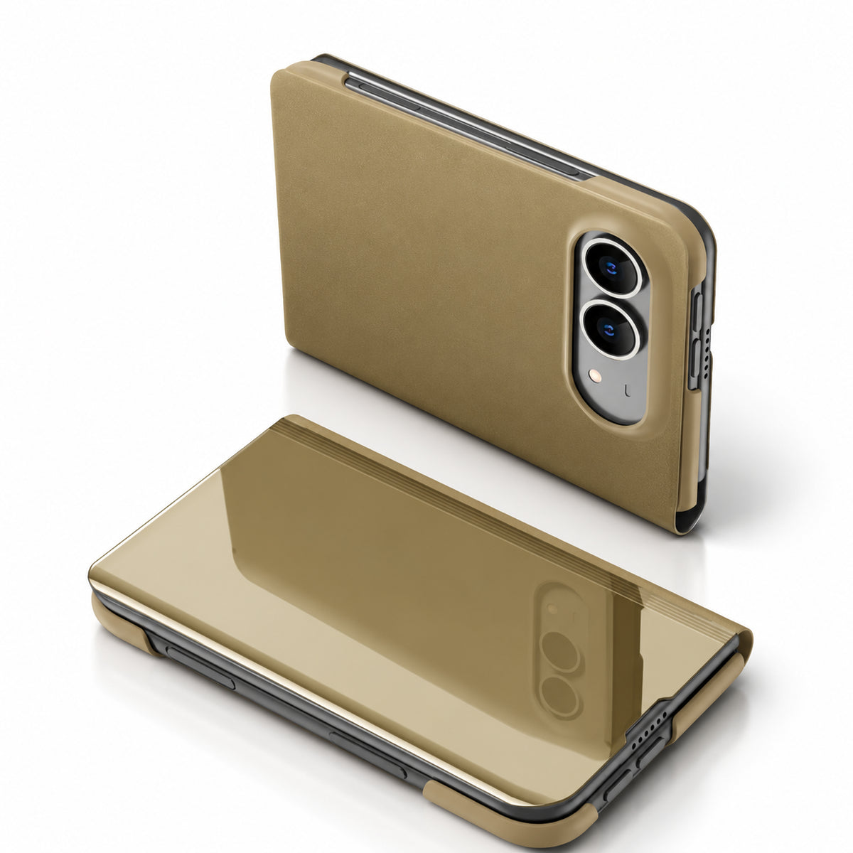 iPhone Duo Shockproof Smart Mirror Flip Case with Protective Cover
