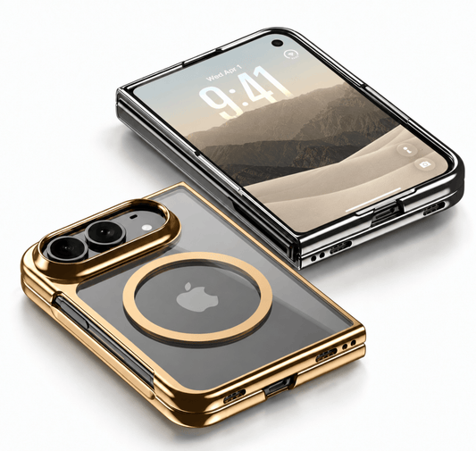 Product image of iphone duo magsafe wireless charging clear case.