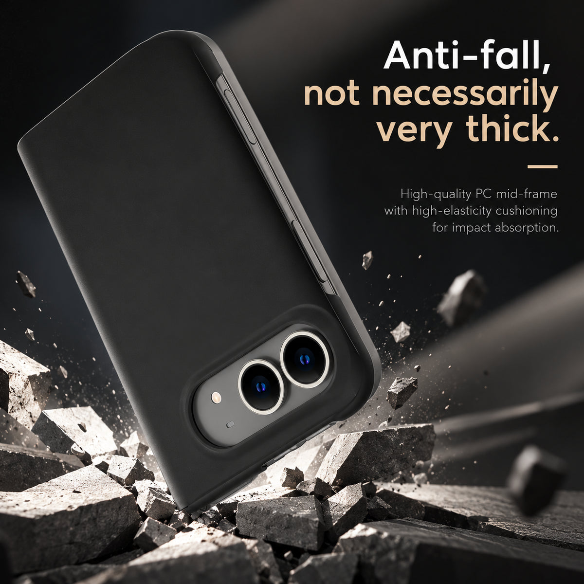 iPhone Duo Shockproof Smart Mirror Flip Case with Protective Cover