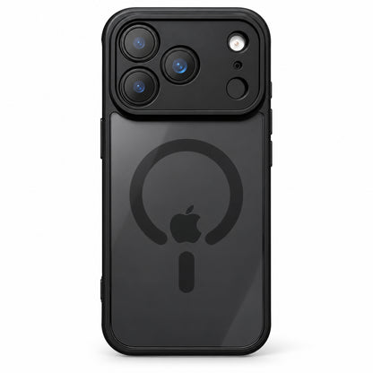 Image showing black Mag Safe Smartphone Case Product Shot, featuring iphone matte translucent magsafe case with anti-fingerprint & scratch protection.