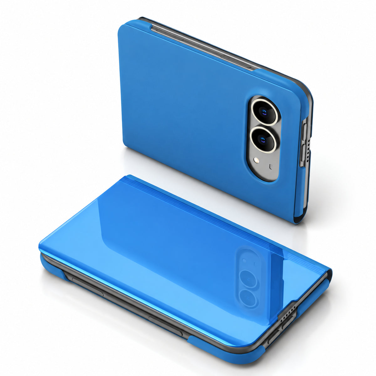 iPhone Duo Shockproof Smart Mirror Flip Case with Protective Cover