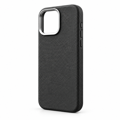 PU Leather Magnetic Case with Alloy Camera Frame