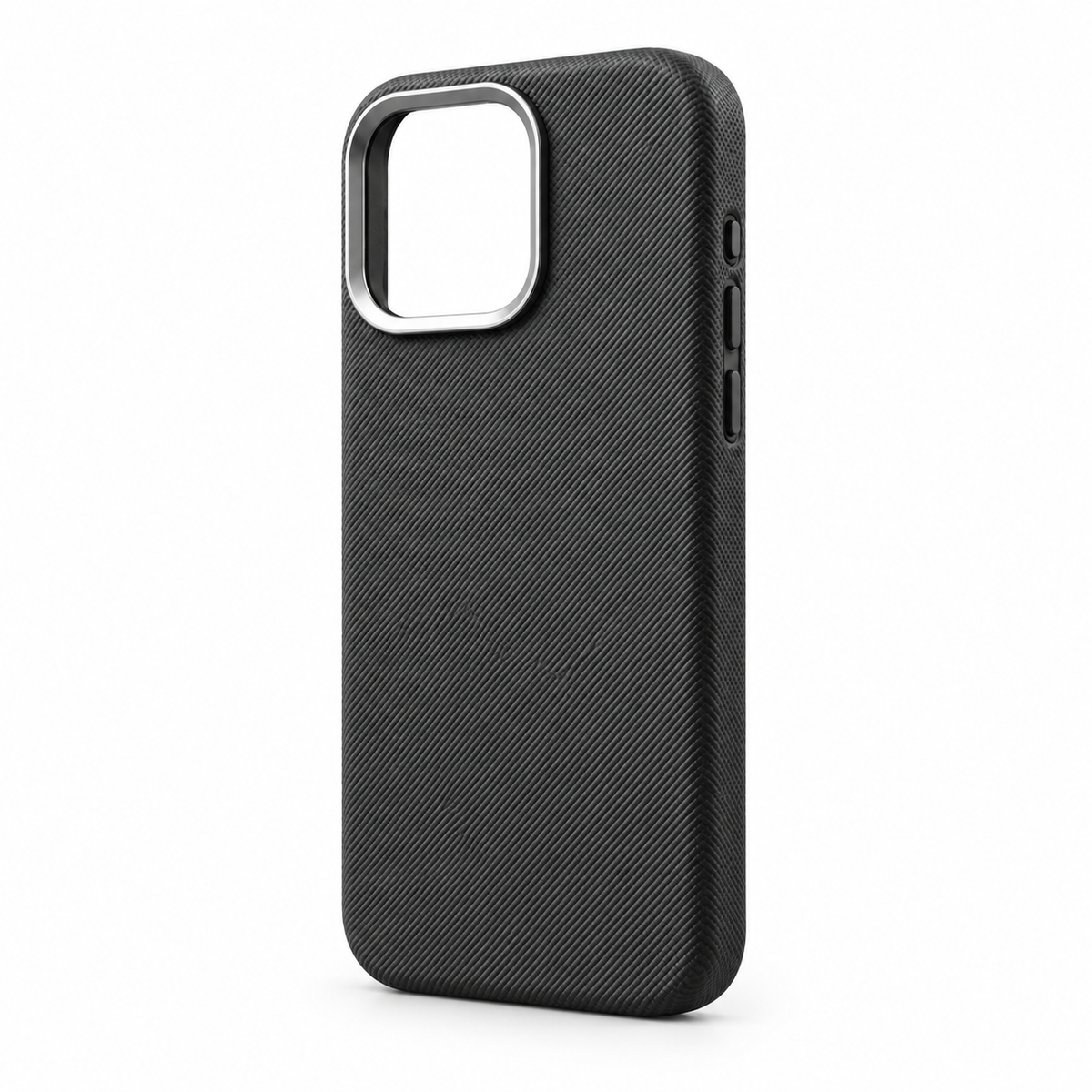 PU Leather Magnetic Case with Alloy Camera Frame