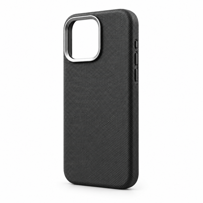 PU Leather Magnetic Case with Alloy Camera Frame