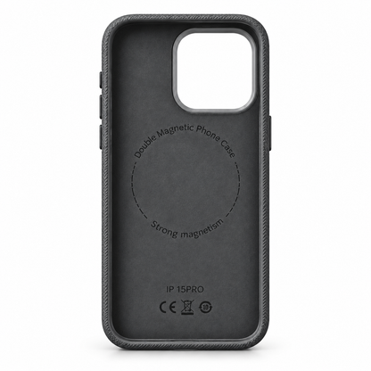 PU Leather Magnetic Case with Alloy Camera Frame
