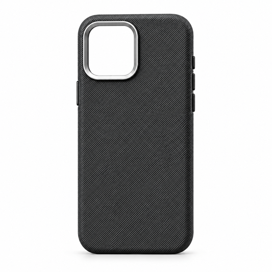 PU Leather Magnetic Case with Alloy Camera Frame