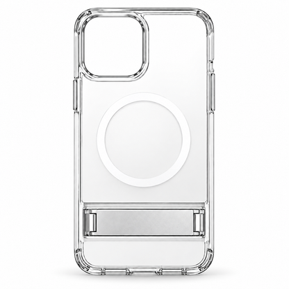 Clear Magnetic Charging Phone Case with Stand