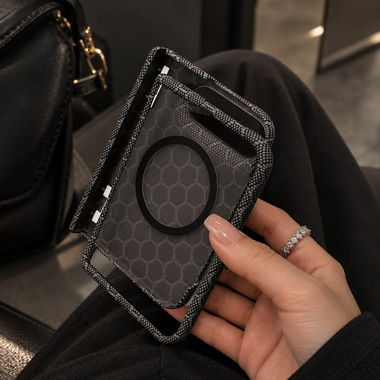 iPhone Duo MagSafe Carbon Fiber Texture Case with Slim Protective Design