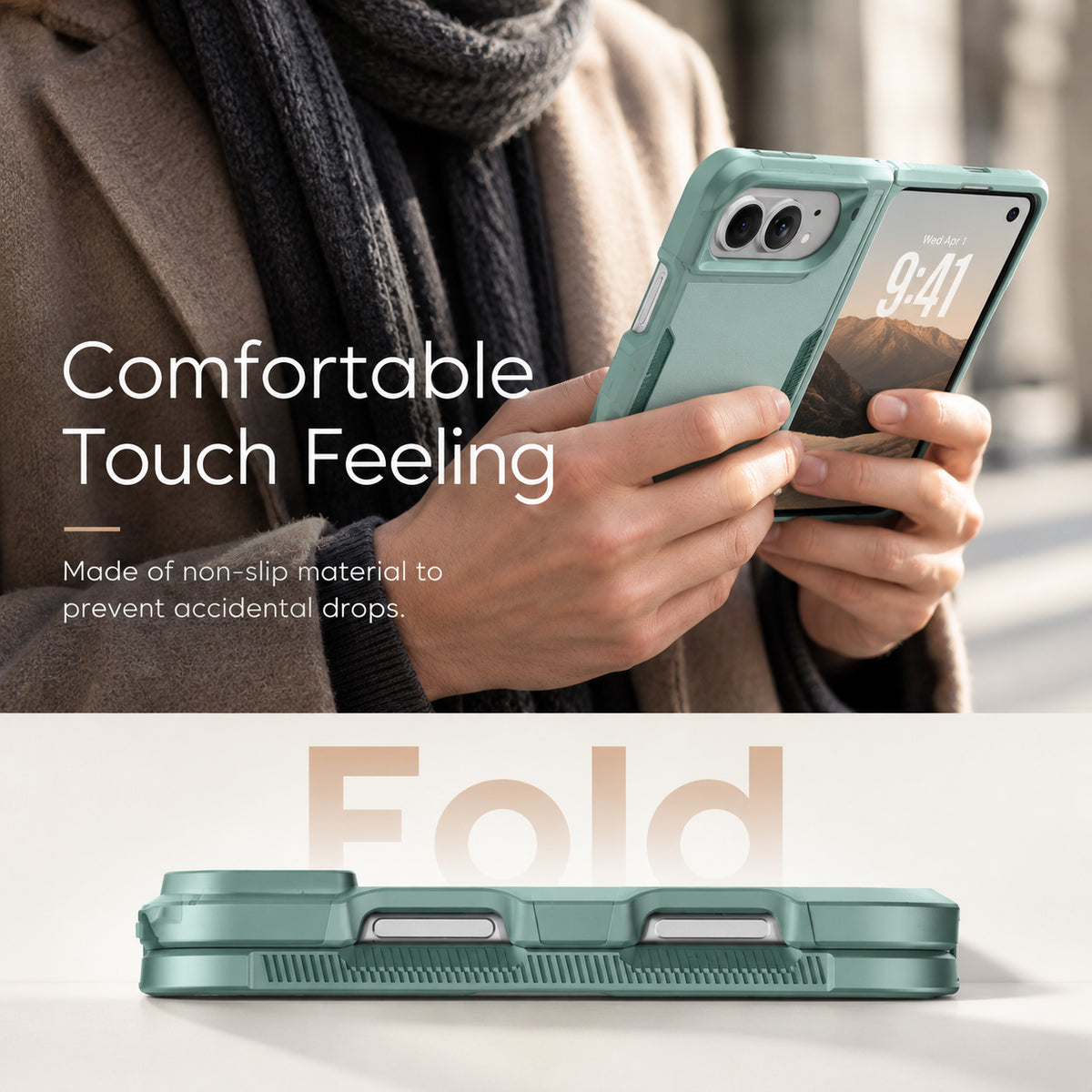 iPhone Duo Shockproof Armor Case with Camera Protection and Non-Slip Grip