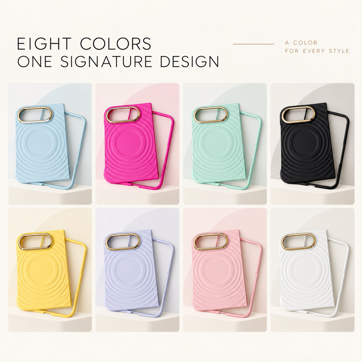 iPhone Duo MagSafe Magnetic Water Ripple Silicone Case with Protective Cover
