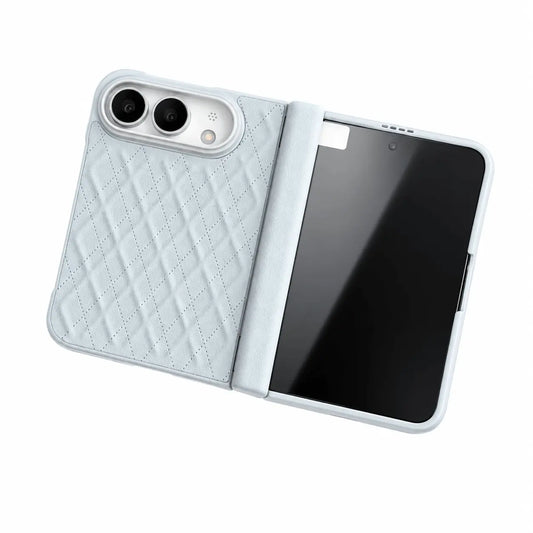 iPhone Duo MagSafe. Image showing floatingquiltedfoldablephonecase.