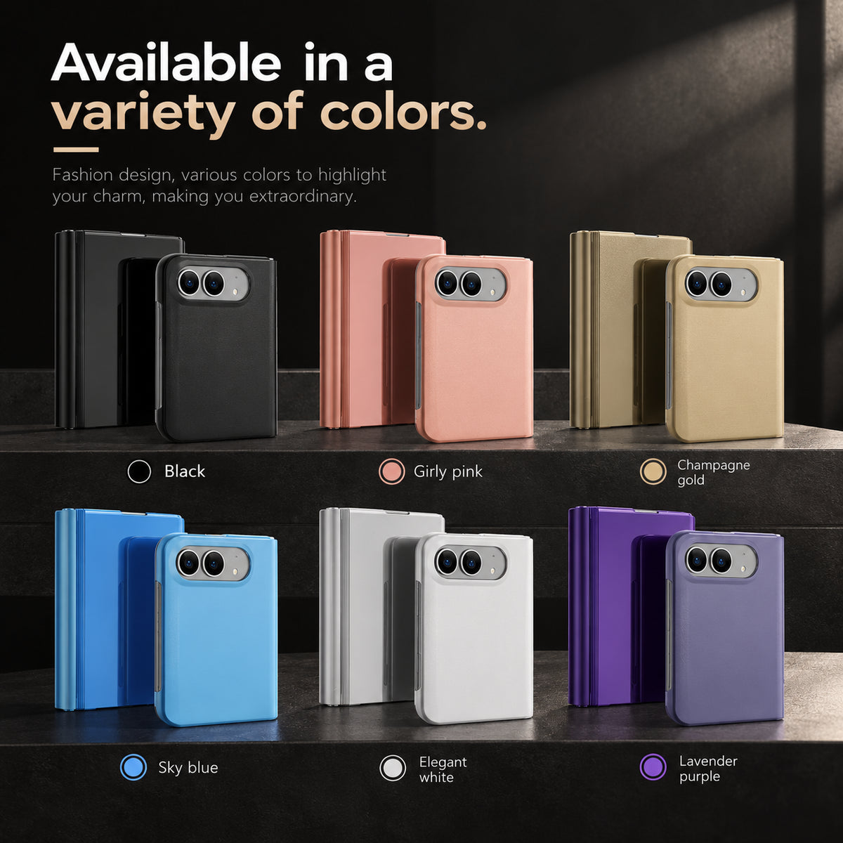 iPhone Duo Shockproof Smart Mirror Flip Case with Protective Cover