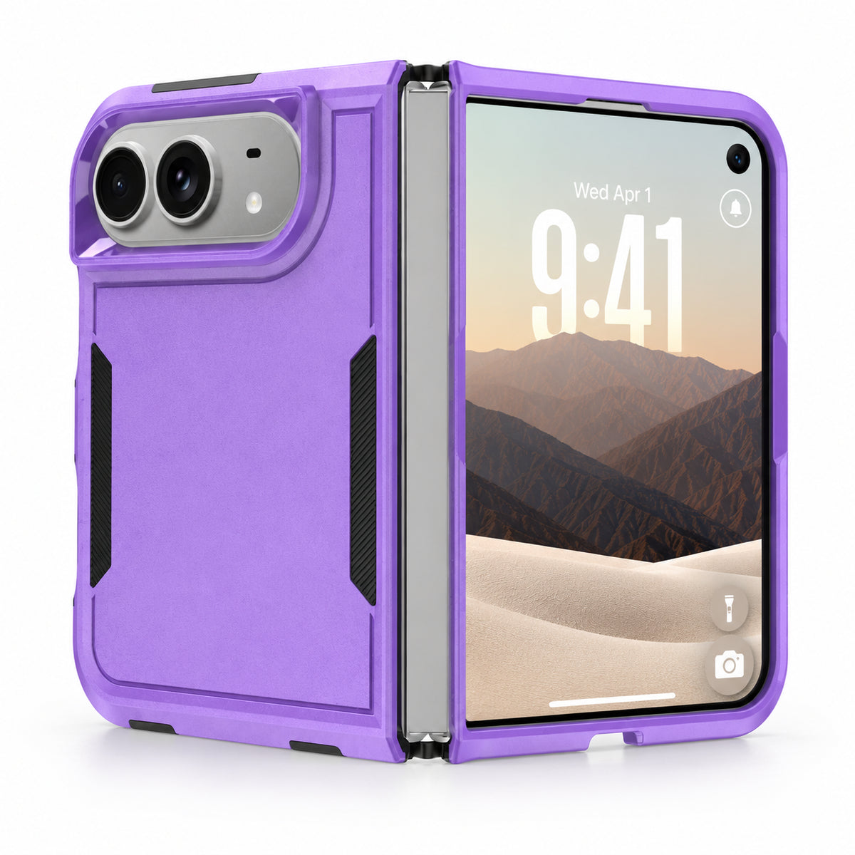 iPhone Duo Shockproof Armor Case with Camera Protection and Non-Slip Grip