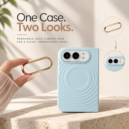 iPhone Duo MagSafe Magnetic Water Ripple Silicone Case with Protective Cover