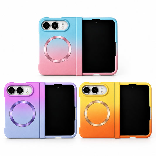 iPhone Duo MagSafe Magnetic Gradient Case with Hinge and Shockproof Protection