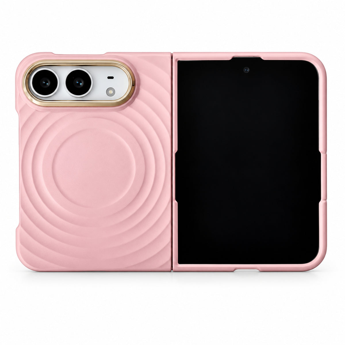 iPhone Duo MagSafe Magnetic Water Ripple Silicone Case with Protective Cover