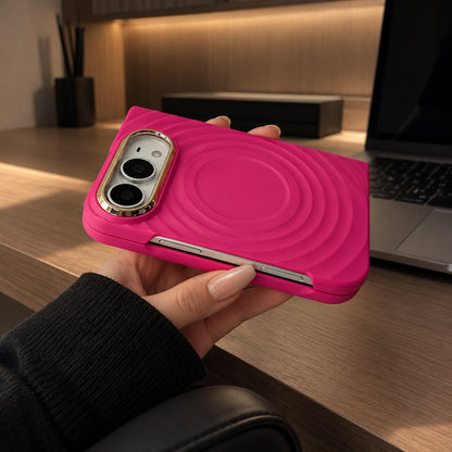 iPhone Duo MagSafe Magnetic Water Ripple Silicone Case with Protective Cover