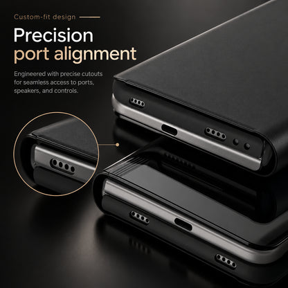 iPhone Duo Shockproof Smart Mirror Flip Case with Protective Cover
