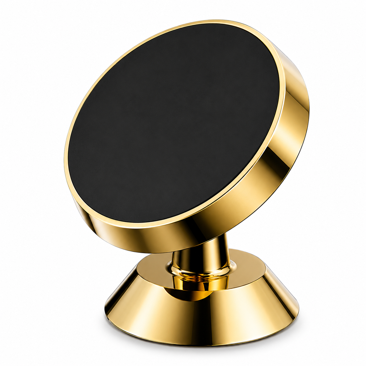Premium Car Phone Mount Magnetic Dashboard Holder 360 Degree Rotation Compact Secure Grip Smartphone GPS Viewing Support
