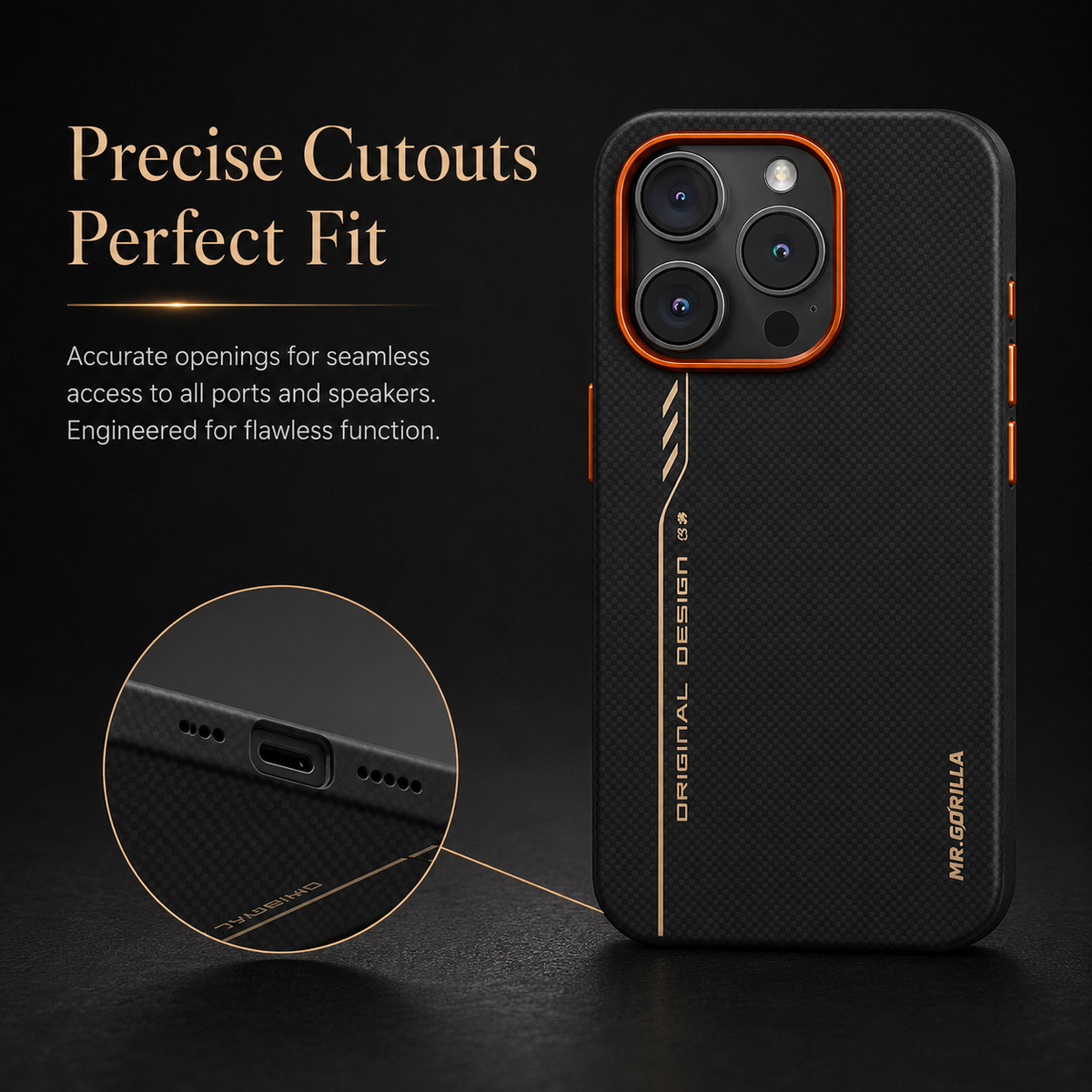 Premium iPhone Case 600D Aramid Fiber Kevlar Magnetic Cover Anti Fingerprint Anti Scratch Shockproof Protection