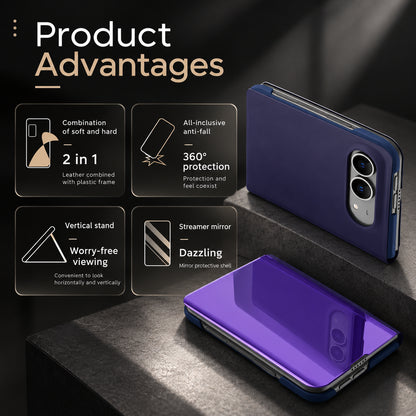 iPhone Duo Shockproof Smart Mirror Flip Case with Protective Cover