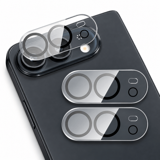 Image of iphone duo camera lens protector, 9h tempered glass, showing premiumsmartphonelensprotectors.