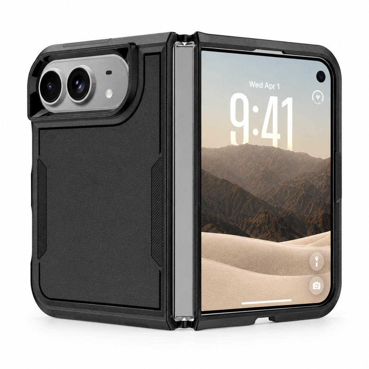 iPhone Duo Shockproof Armor Case with Camera Protection and Non-Slip Grip
