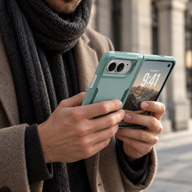 iPhone Duo Shockproof Armor Case with Camera Protection and Non-Slip Grip