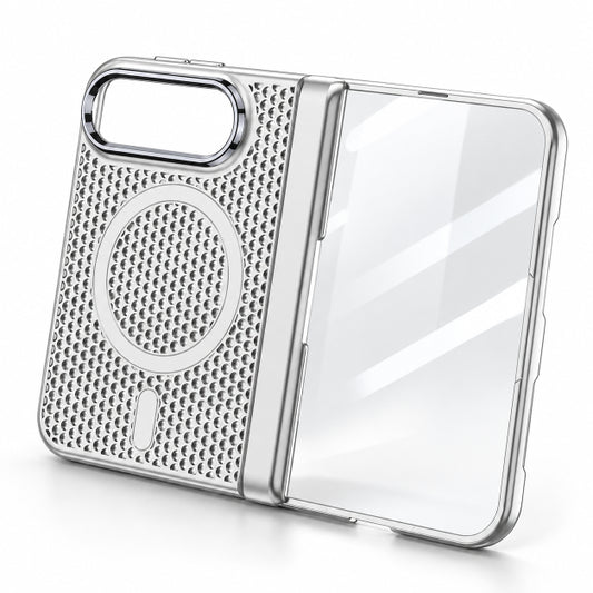 iPhone Duo Magnetic Honeycomb Case with Hinge Protection and Tempered Glass