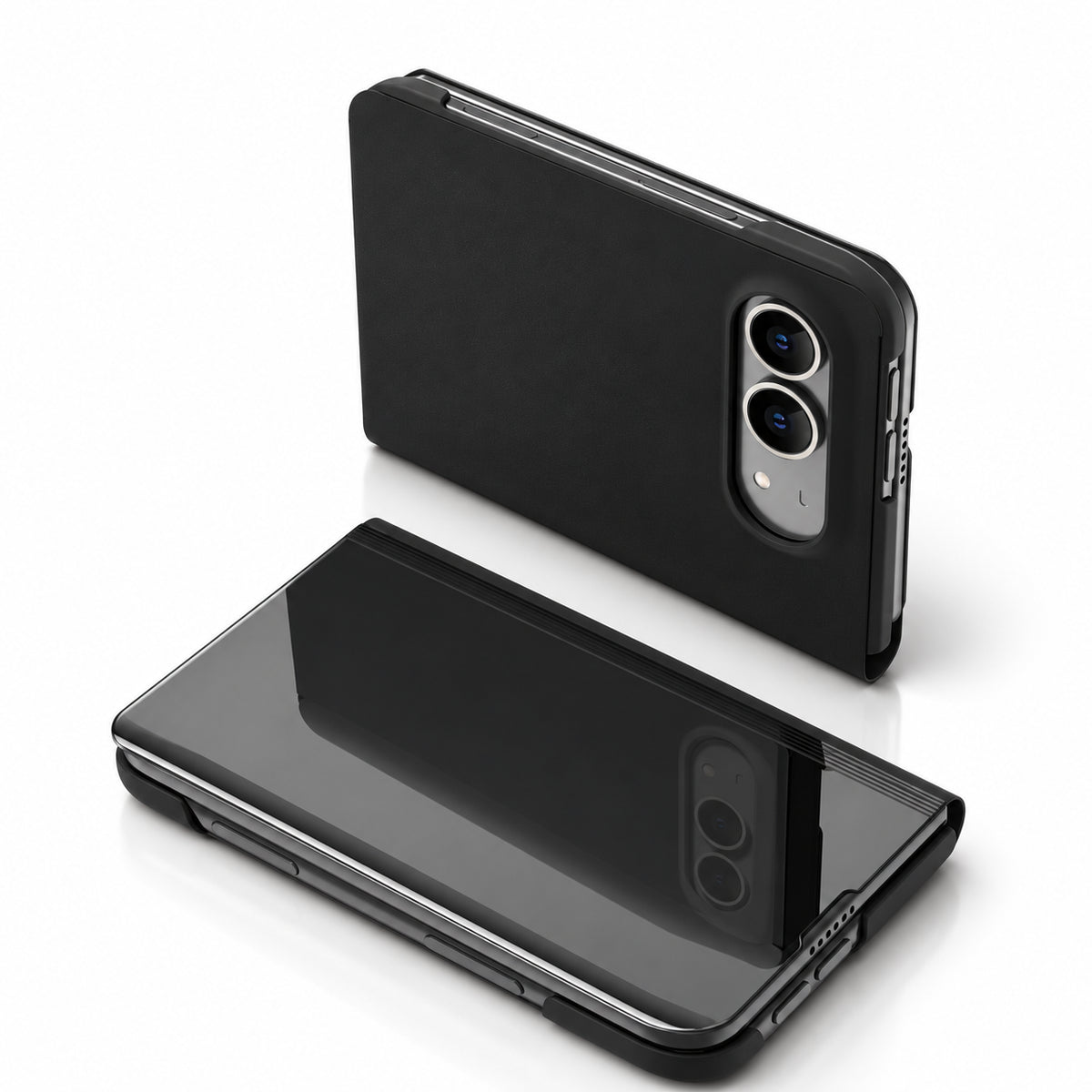 iPhone Duo Shockproof Smart Mirror Flip Case with Protective Cover