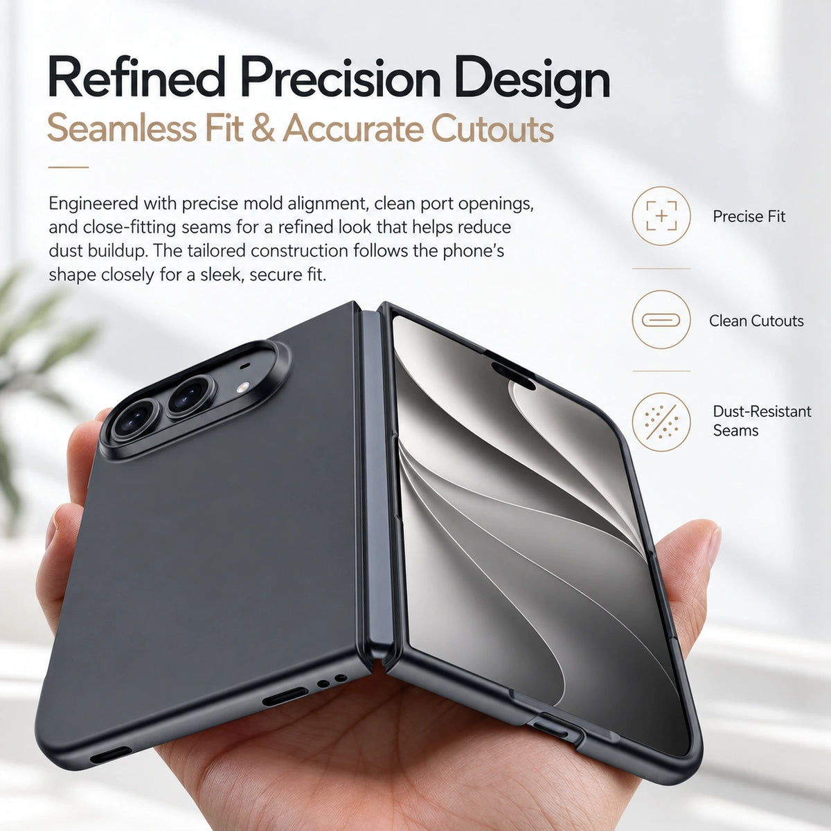 iPhone Duo Slim Matte Silicone Case with Soft-Touch Finish & Anti-Scratch Protection